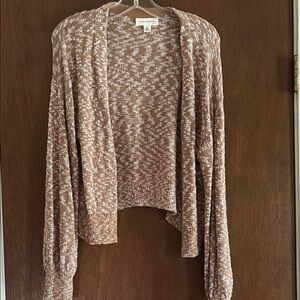 Women's Tan Sweater Cardigan
